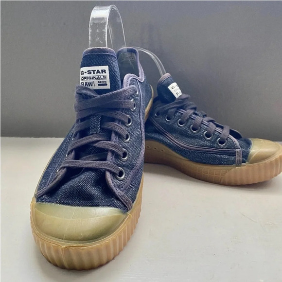 G-Star RAW Rovulc Denim Low Sneakers Unisex. Excellent Condition UK 40 US 7 - Picture 3 of 11